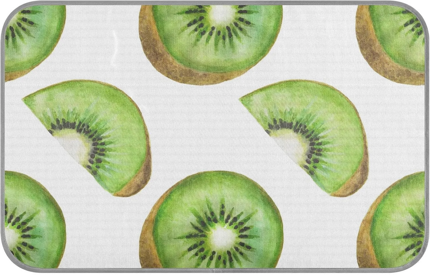 Washable Dog Cooling Mat Summer Fruit Kiwi Summer Cats Sleeping Mat Tropical Green Dog Bed Mats 23.6 * 38.6inch Pet Ice Silk Sleep Kennel Pad Animal Sleep Bed for Home Outdoor Travel
