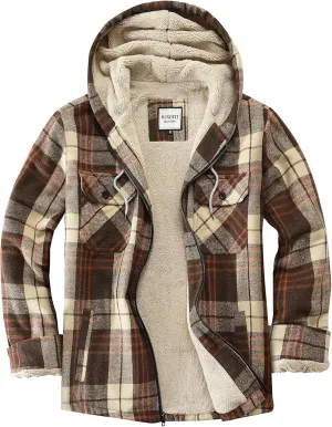 Women's Full Zip Fleece Flannel Jacket Plaid Sherpa Lined Jacket for Women