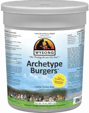 Wysong Archetype Burgers Canine/Feline Diet Dog/Cat Food- 15 Ounce Canister